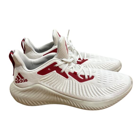 adidas Alphabounce Men’s Red White Athletic Sneakers SZ 14 Nebraska Player Issue main image 11